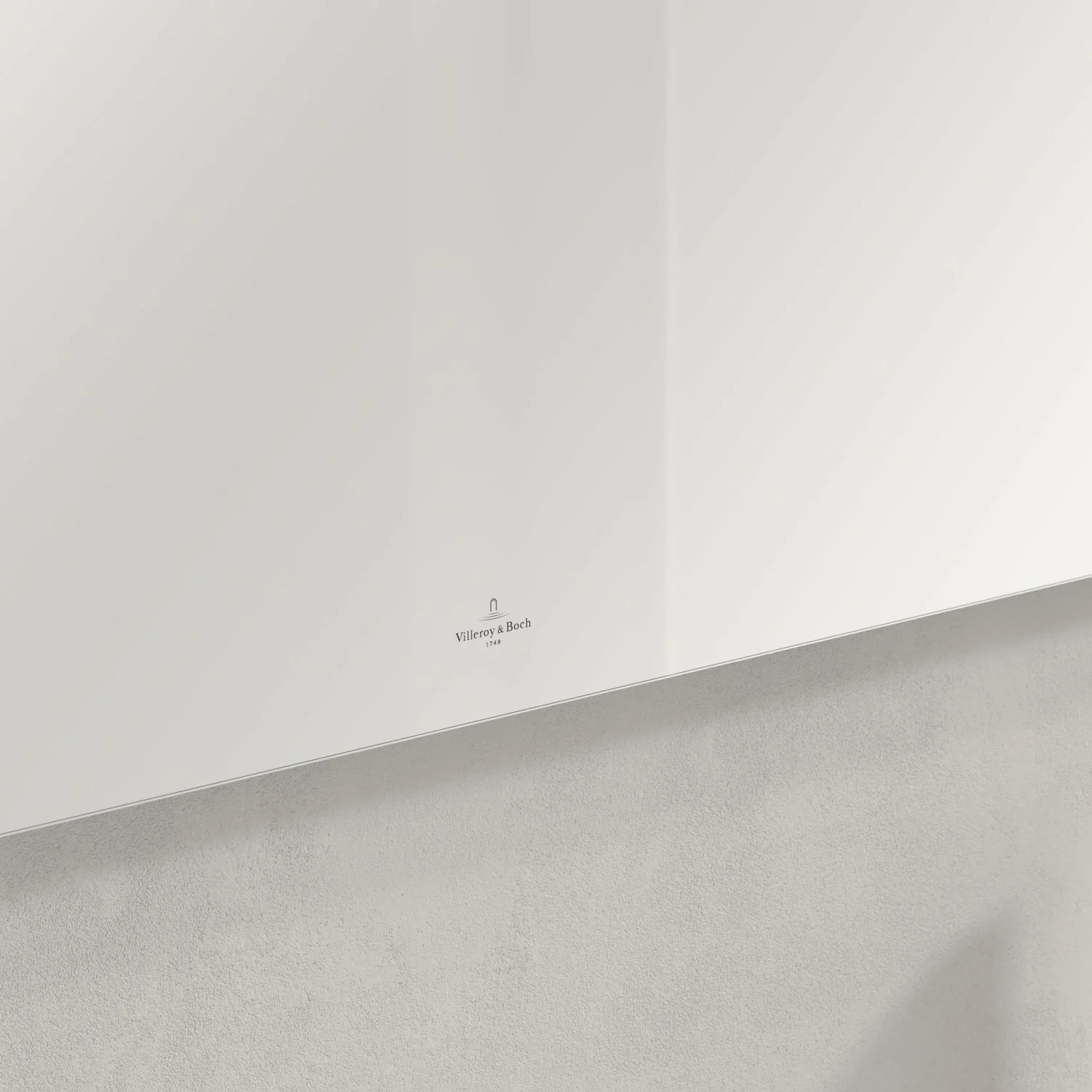 Zbliżenie lustra z logo, Villeroy & Boch
