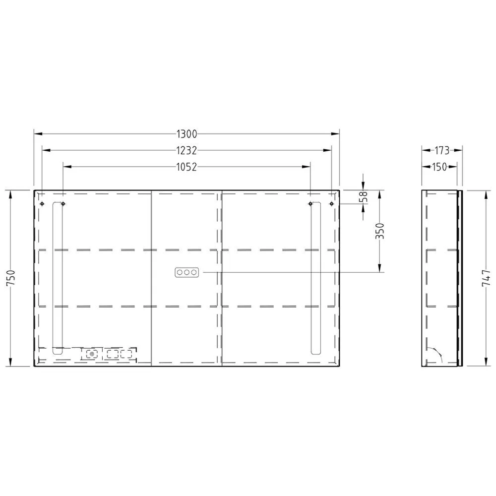Villeroy & Boch My View 14 Spiegelschrank 130 x 75 x 17,3 cm mit LED Beleuchtung Bild 5