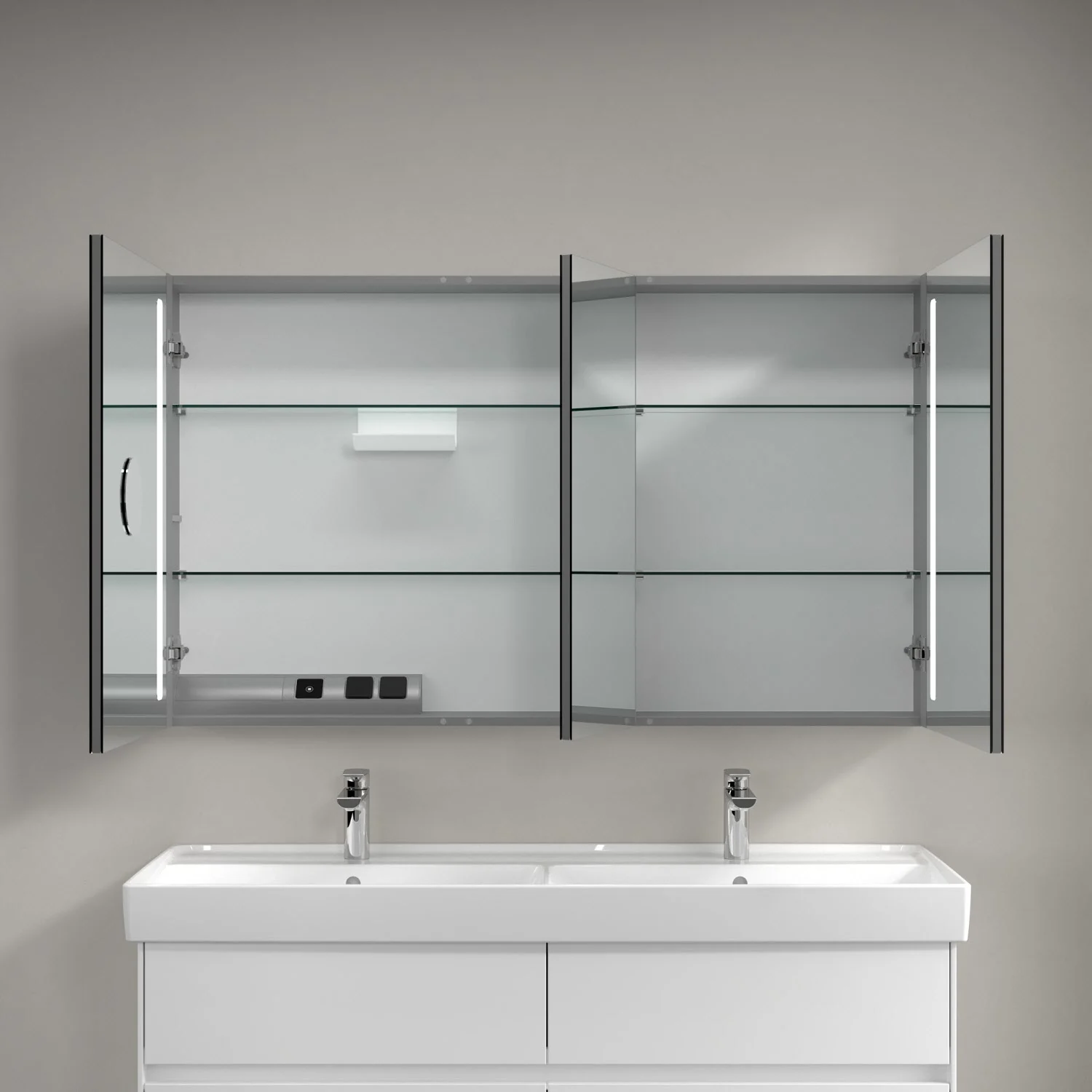 Villeroy & Boch My View 14 Spiegelschrank 130 x 75 x 17,3 cm mit LED Beleuchtung Bild 3