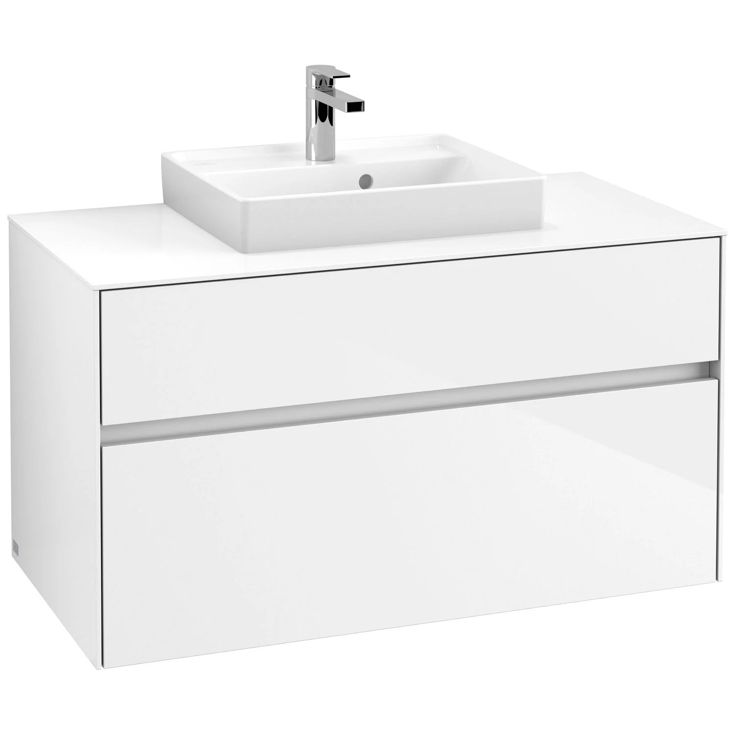 Szafka pod umywalkę w bieli, widok z przodu, Villeroy & Boch