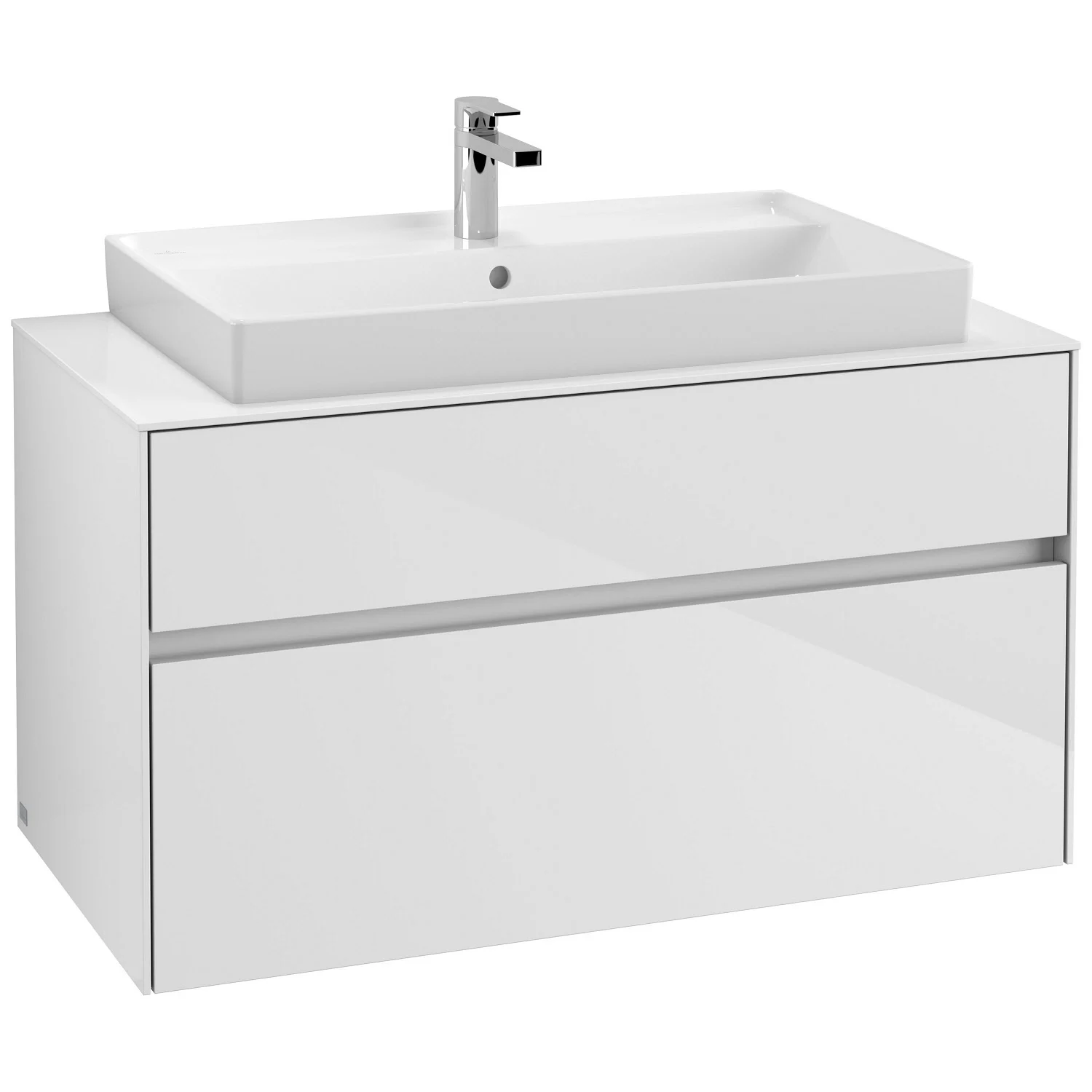 Villeroy & Boch Collaro Waschtischunterschrank 100 x 54,8 cm mit 2 Auszügen, für WT mittig Bild 2
