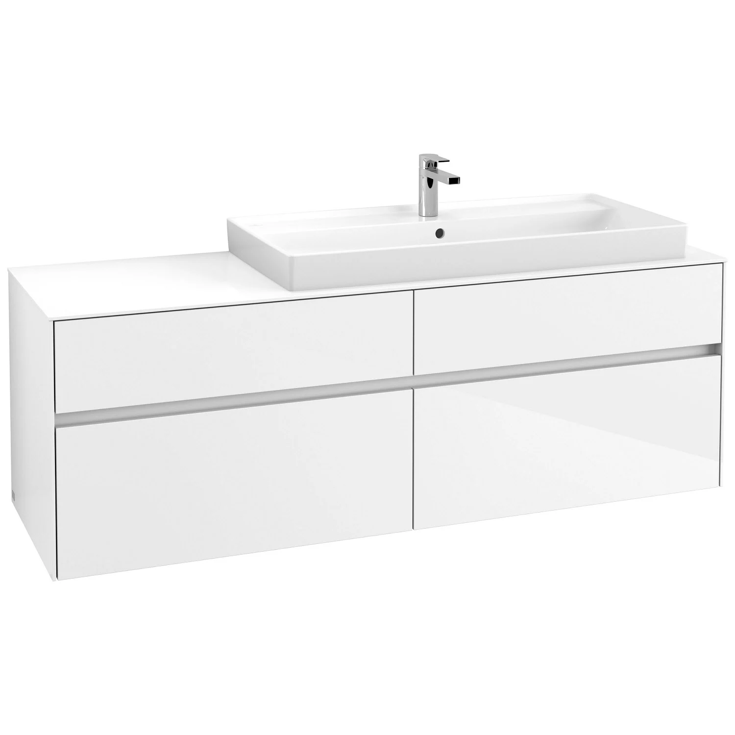 Biała szafka pod umywalkę widok z przodu, Villeroy & Boch