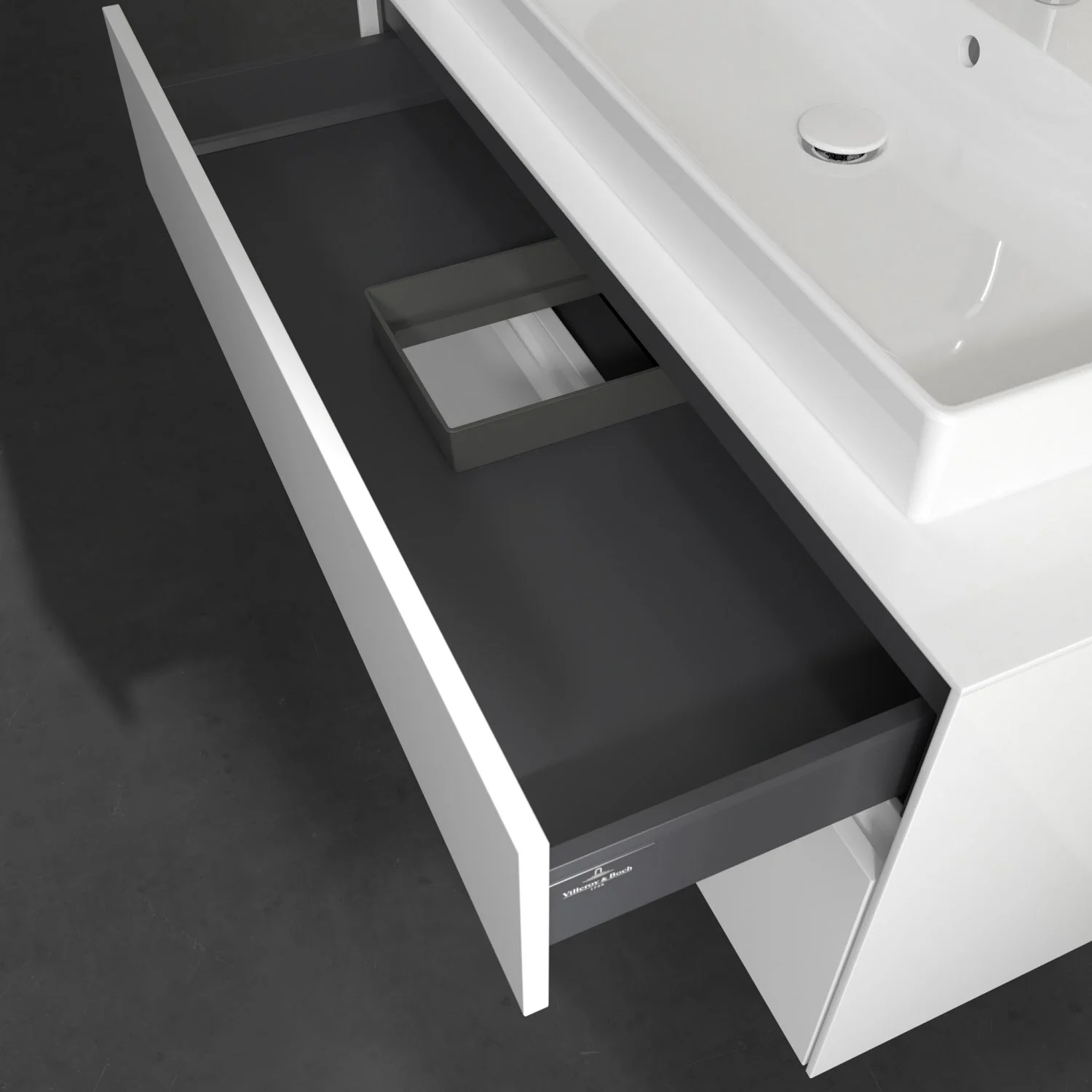 Villeroy & Boch Collaro Waschtischunterschrank 100 x 54,8 cm mit 2 Auszügen, für WT mittig Bild 8