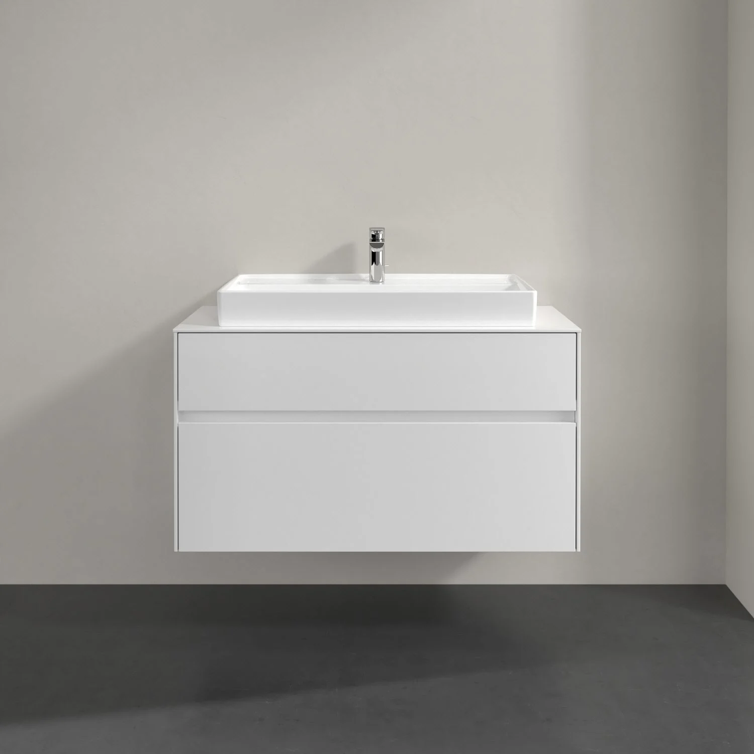 Villeroy & Boch Collaro Waschtischunterschrank 100 x 54,8 cm mit 2 Auszügen, für WT mittig Bild 3