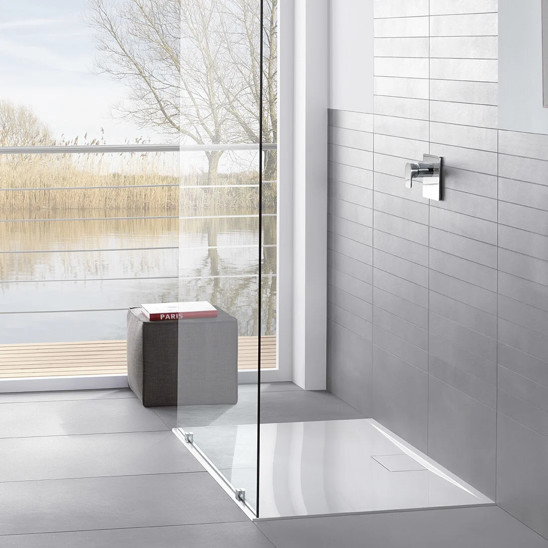 Villeroy & Boch Architectura Metalrim Duschwanne 120 x 90 x 1,5 cm mit Vilbogrip Bild 2
