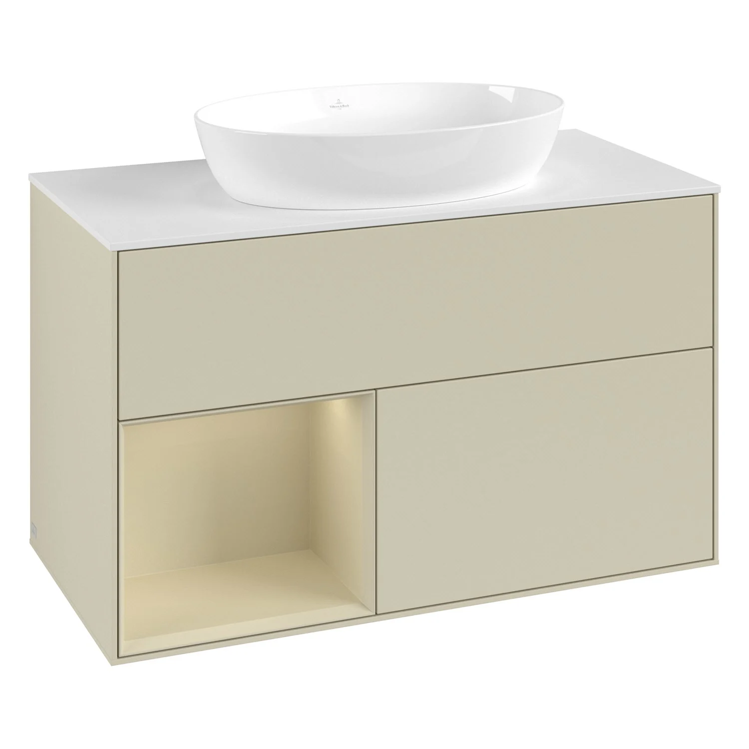 Szafka pod umywalkę z umywalką widok z przodu, Villeroy & Boch