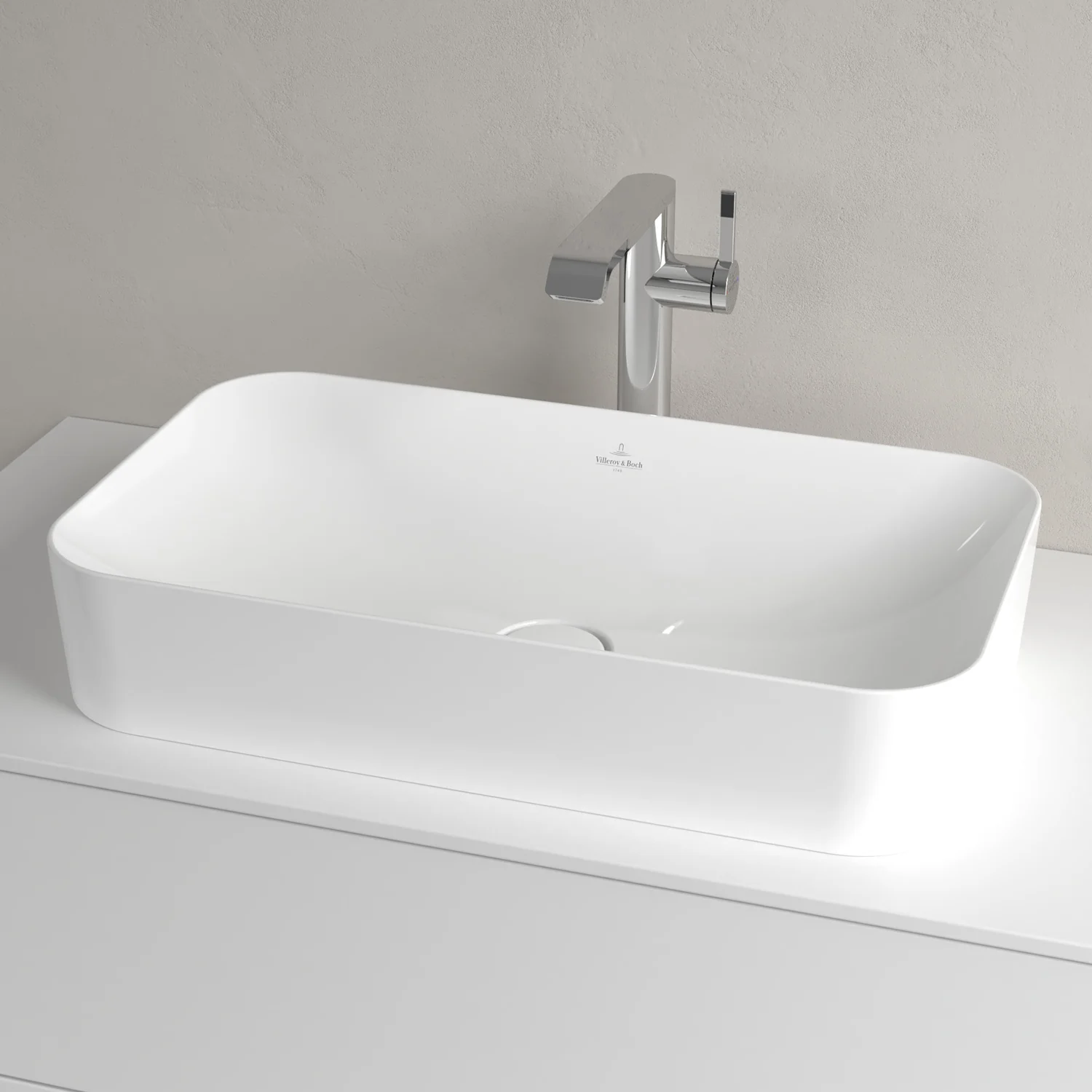 Villeroy & Boch Finion Aufsatzwaschtisch 60 x 35 cm ohne Hahnloch, ohne Überlauf