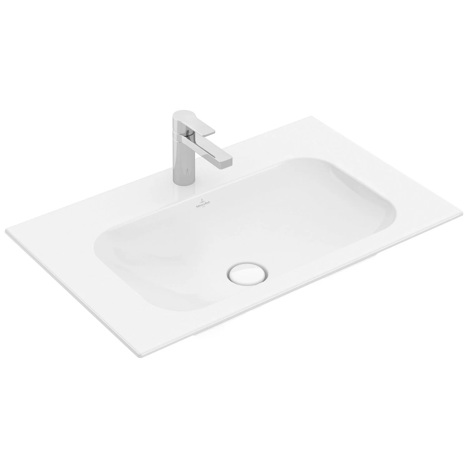 Villeroy & Boch Finion Schrankwaschtisch 80 cm mit Hahnloch, mit ViFlow Überlauf Bild 2