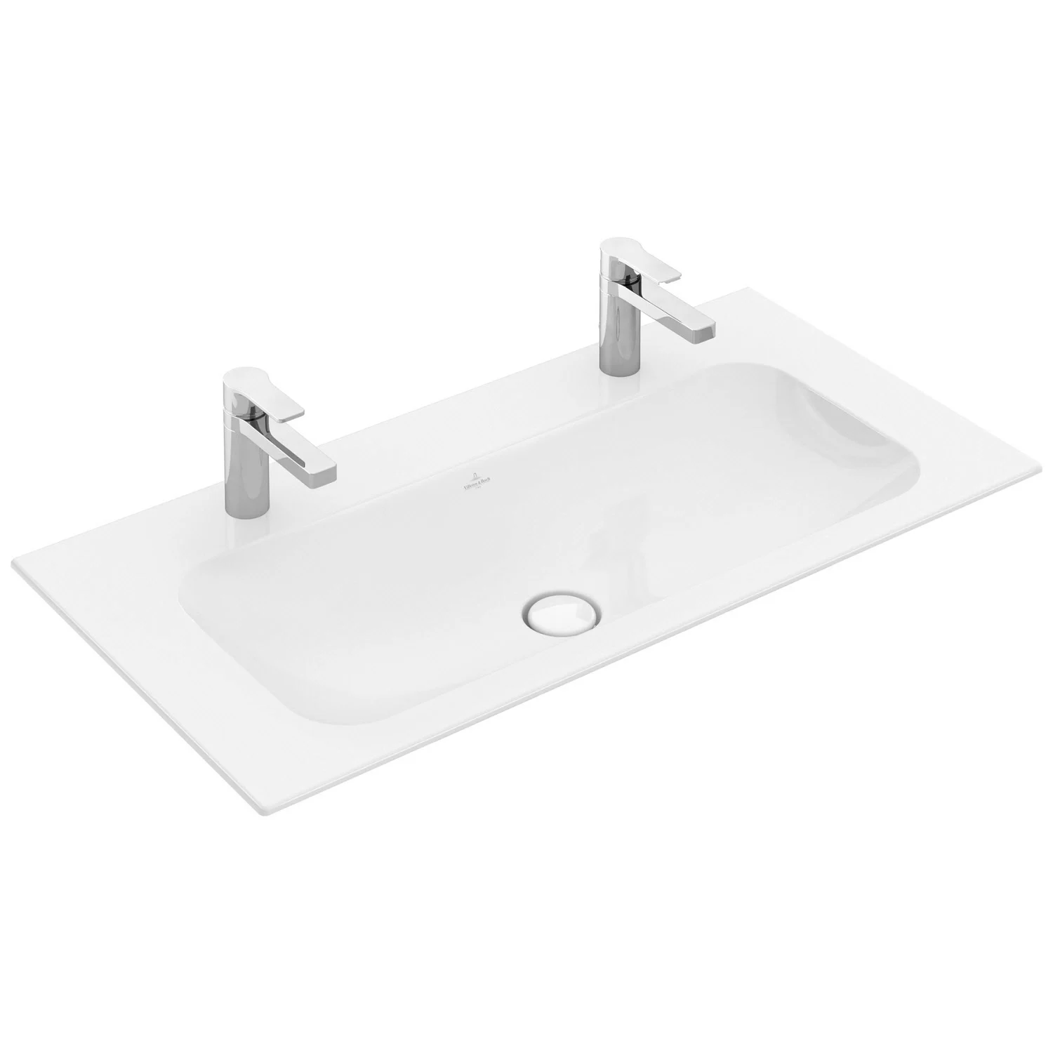 Villeroy & Boch Finion Schrankwaschtisch 100 cm mit 2 Hahnlöcher, ohne Überlauf Bild 2