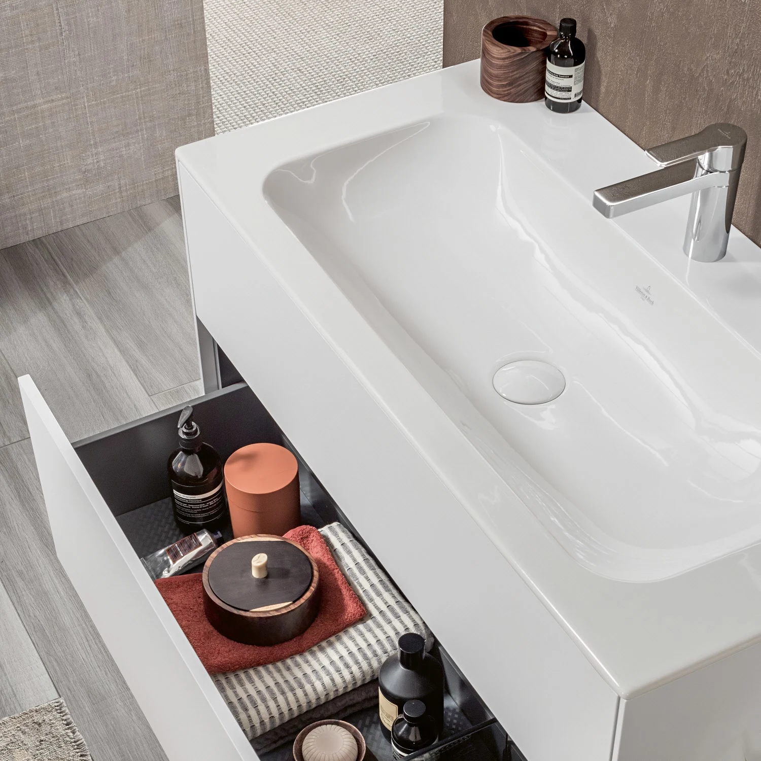 Villeroy & Boch Finion Schrankwaschtisch 100 cm mit Hahnloch, ohne Überlauf Bild 3