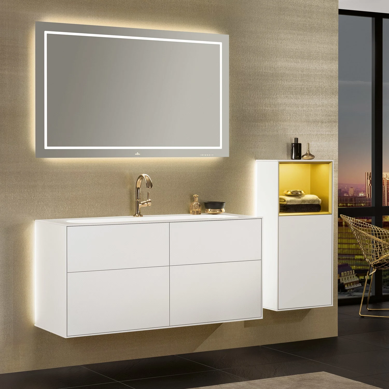 Villeroy & Boch Finion Schrankwaschtisch 120 cm mit Hahnloch, ohne Überlauf Bild 3