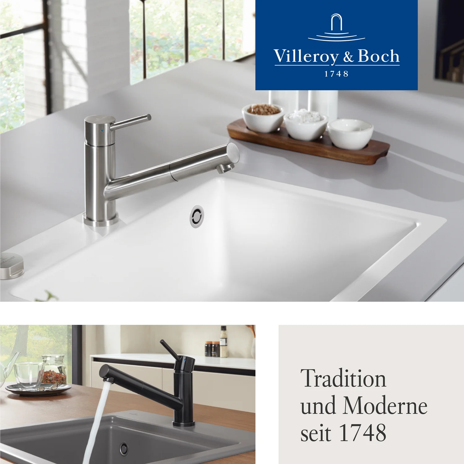 Bateria kuchenna w nowoczesnej scenie kuchennej, Villeroy & Boch