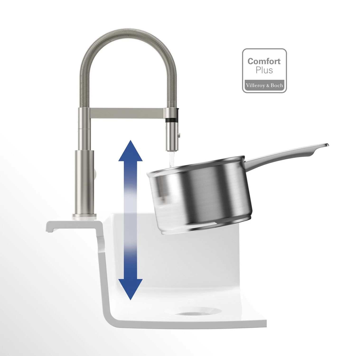 Villeroy & Boch Steel Expert Compact Einhebel Küchenarmatur Bild 9