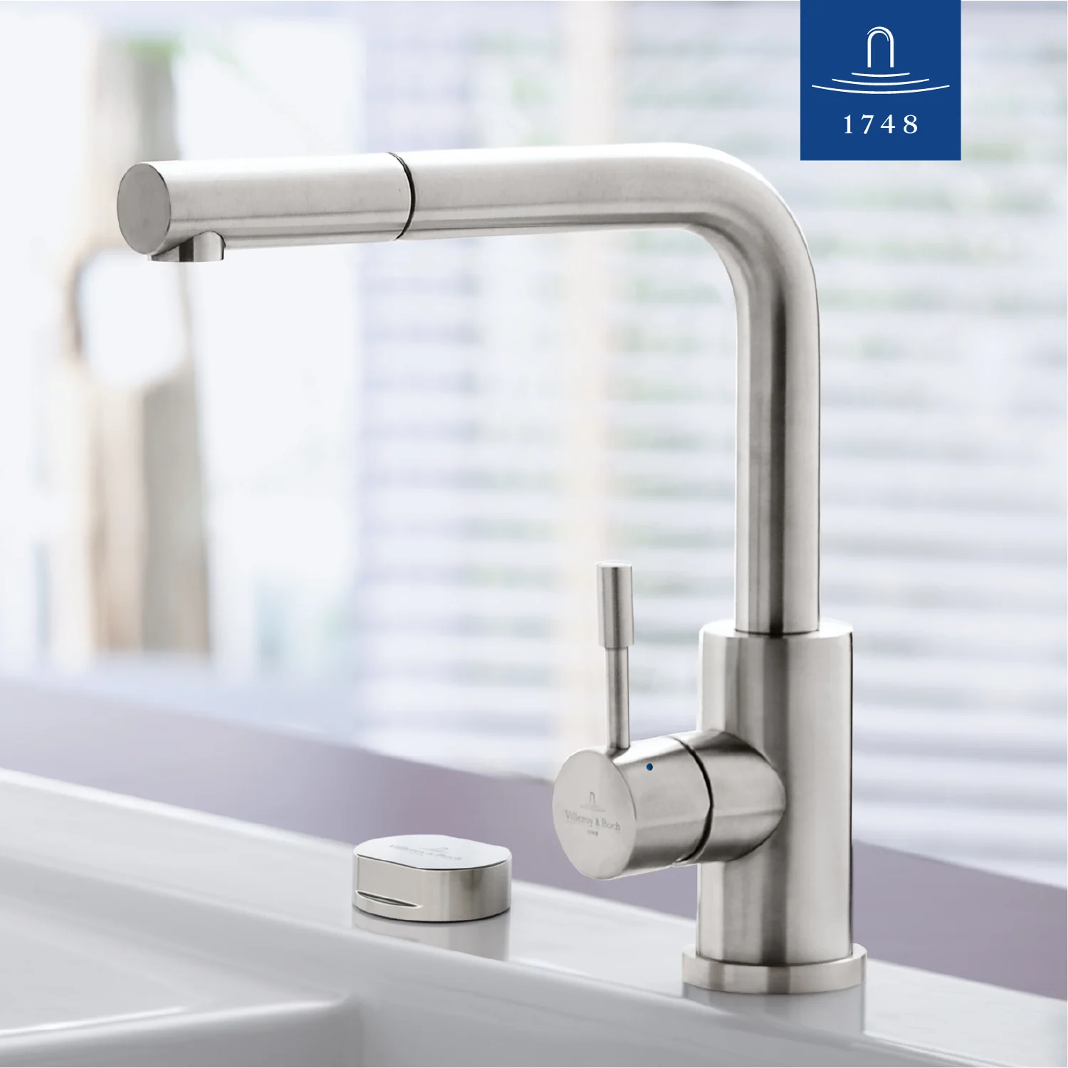 Villeroy & Boch Steel Shower Einhebel-Küchenarmatur, Niederdruck Bild 8
