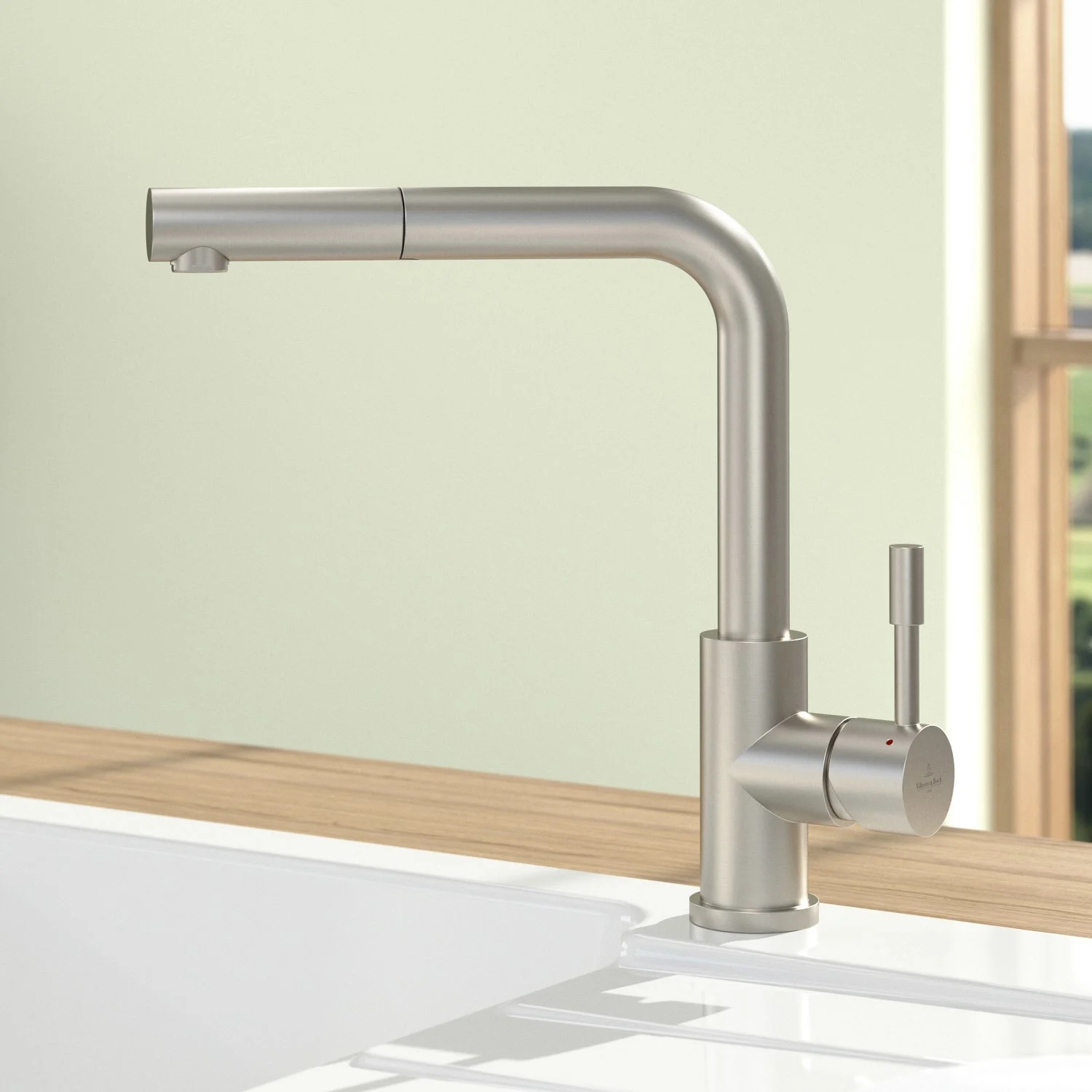 Villeroy & Boch Steel Shower Einhebel-Küchenarmatur