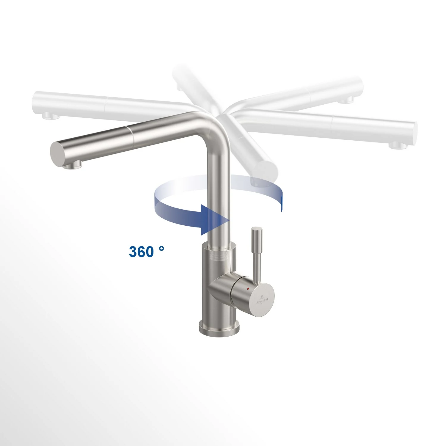 Villeroy & Boch Steel Shower Einhebel-Küchenarmatur, Niederdruck Bild 10