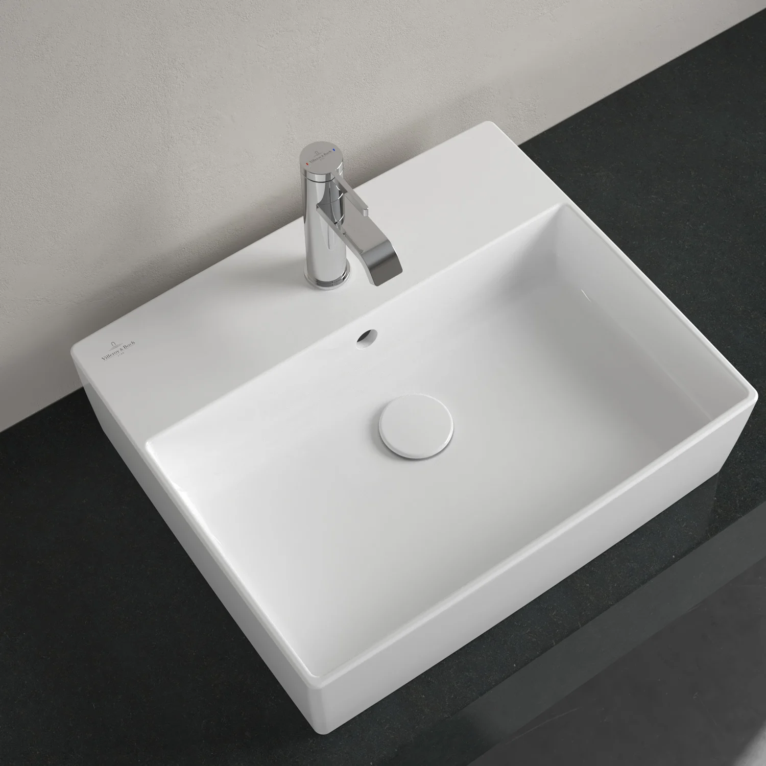 Villeroy & Boch Memento 2.0 Aufsatzwaschtisch 50 cm mit Hahnloch, mit Überlauf Bild 6