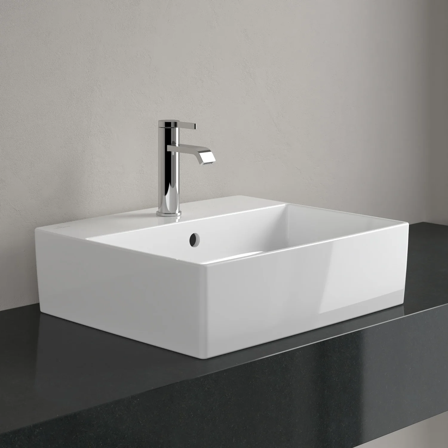 Villeroy & Boch Memento 2.0 Aufsatzwaschtisch 50 cm mit Hahnloch, mit Überlauf Bild 7