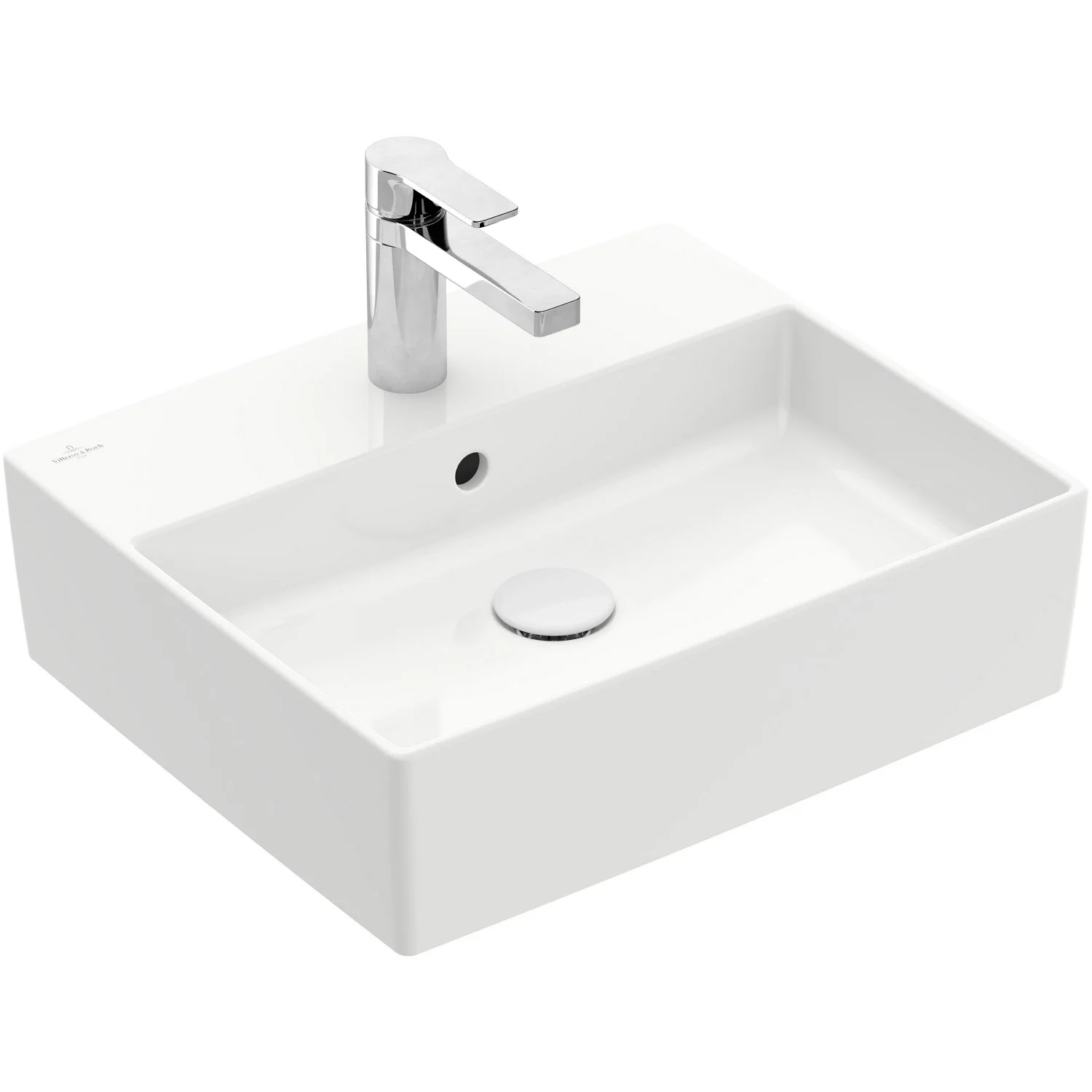 Villeroy & Boch Memento 2.0 Aufsatzwaschtisch 50 cm mit Hahnloch, mit Überlauf Bild 2
