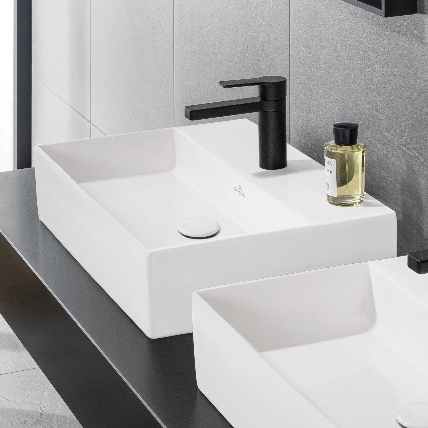 Villeroy & Boch Memento 2.0 Aufsatzwaschtisch 50 cm mit Hahnloch, ohne Überlauf