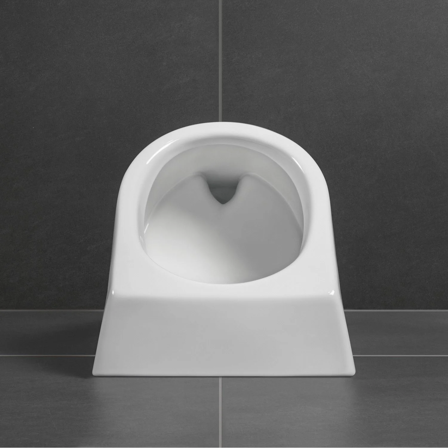 Villeroy & Boch O.novo Absaug-Urinal, ohne Deckel, DirectFlush, Zulauf verdeckt Bild 4