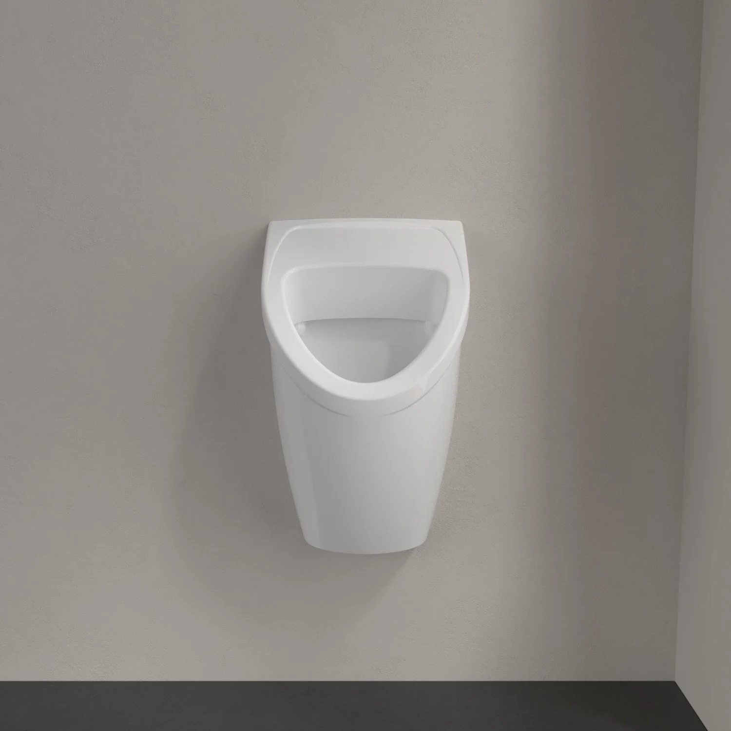 Villeroy & Boch O.novo Absaug-Urinal Compact, ohne Deckel, mit Zielobjekt, Zulauf verdeckt Bild 6