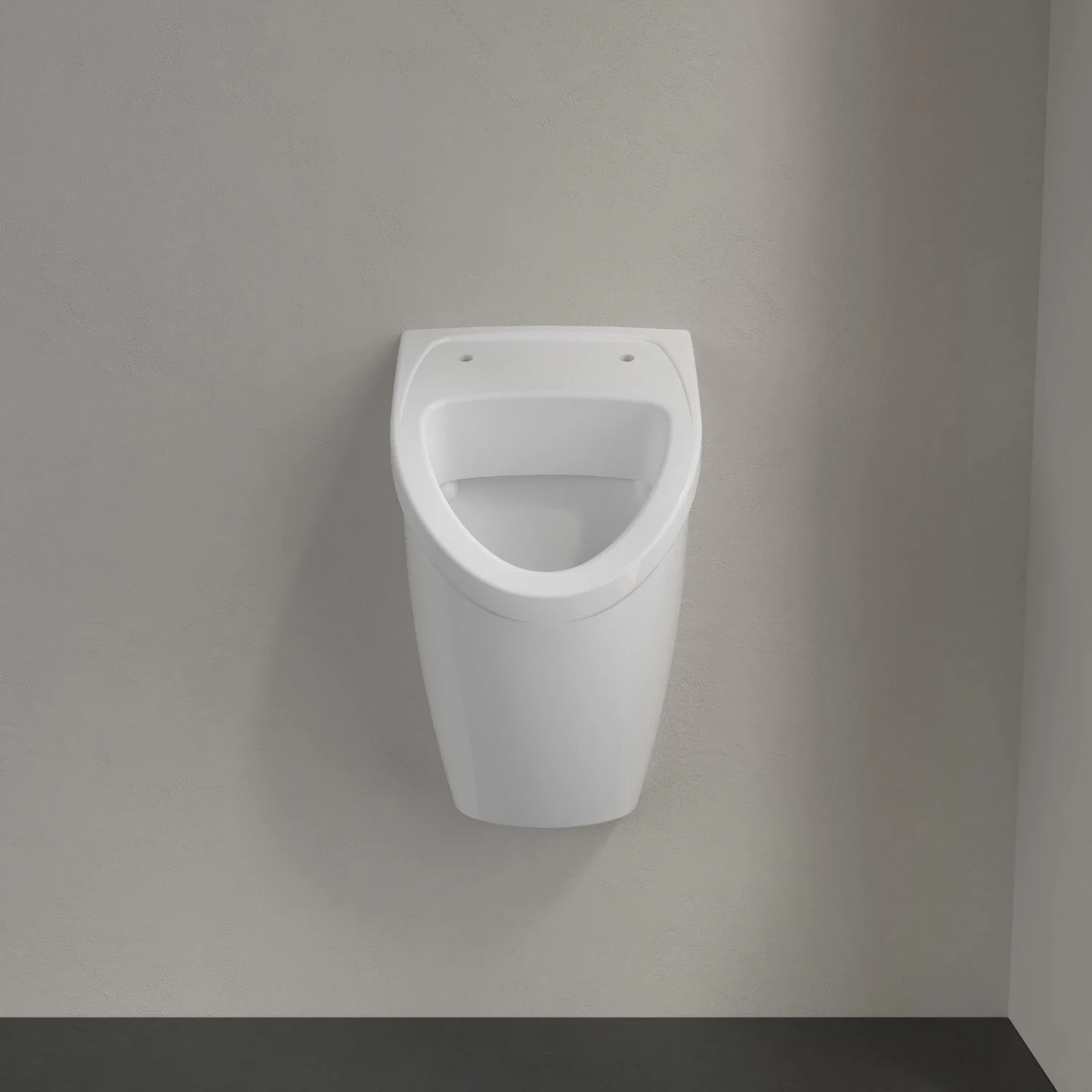 Villeroy & Boch O.novo Absaug-Urinal Compact, für Deckel, mit Zielobjekt, Zulauf verdeckt Bild 6