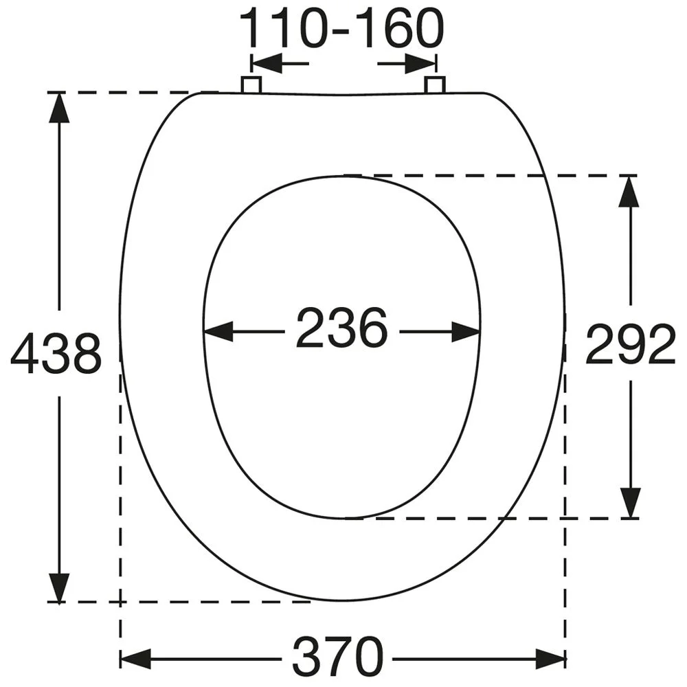 Villeroy & Boch O.novo WC-Sitz mit durchgehender Scharnierwelle Bild 4