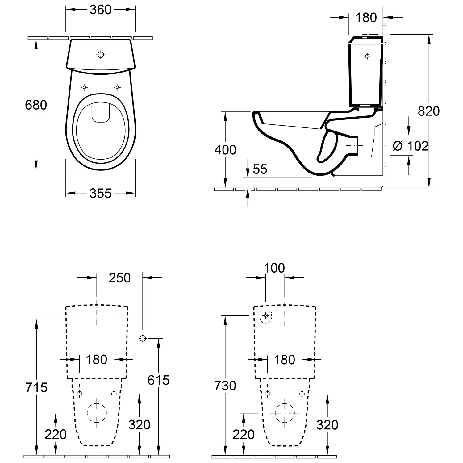 Villeroy & Boch O.novo WC-Spülkasten Bild 2