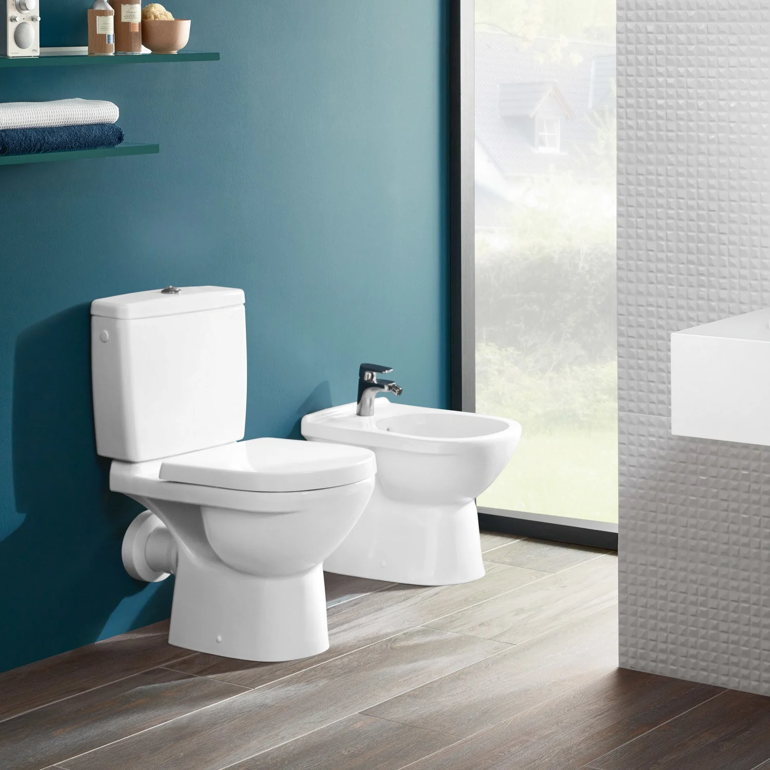 Villeroy & Boch O.novo Stand-Tiefspülklosett für Kombination Abgang waagerecht Bild 3