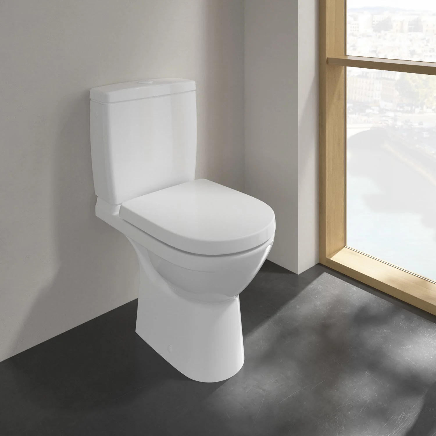Stojąca toaleta z zamkniętą pokrywą, Villeroy & Boch