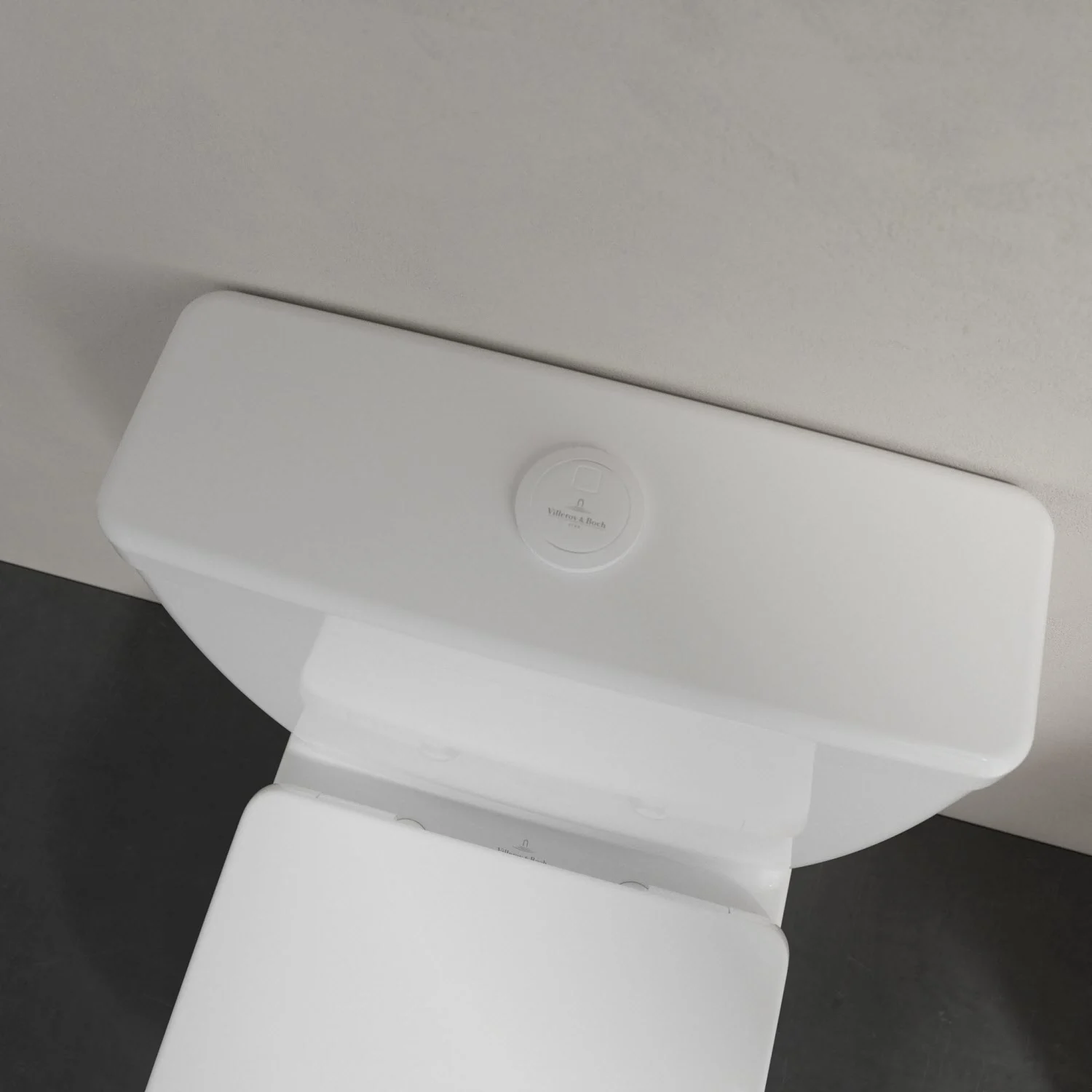 Toaleta stojąca z widoku z góry, Villeroy & Boch