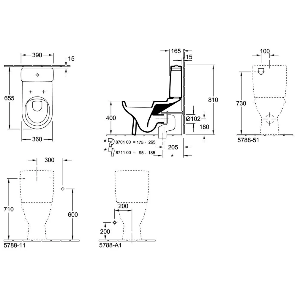 Villeroy & Boch O.novo Tiefspül-WC für Kombination Bild 5