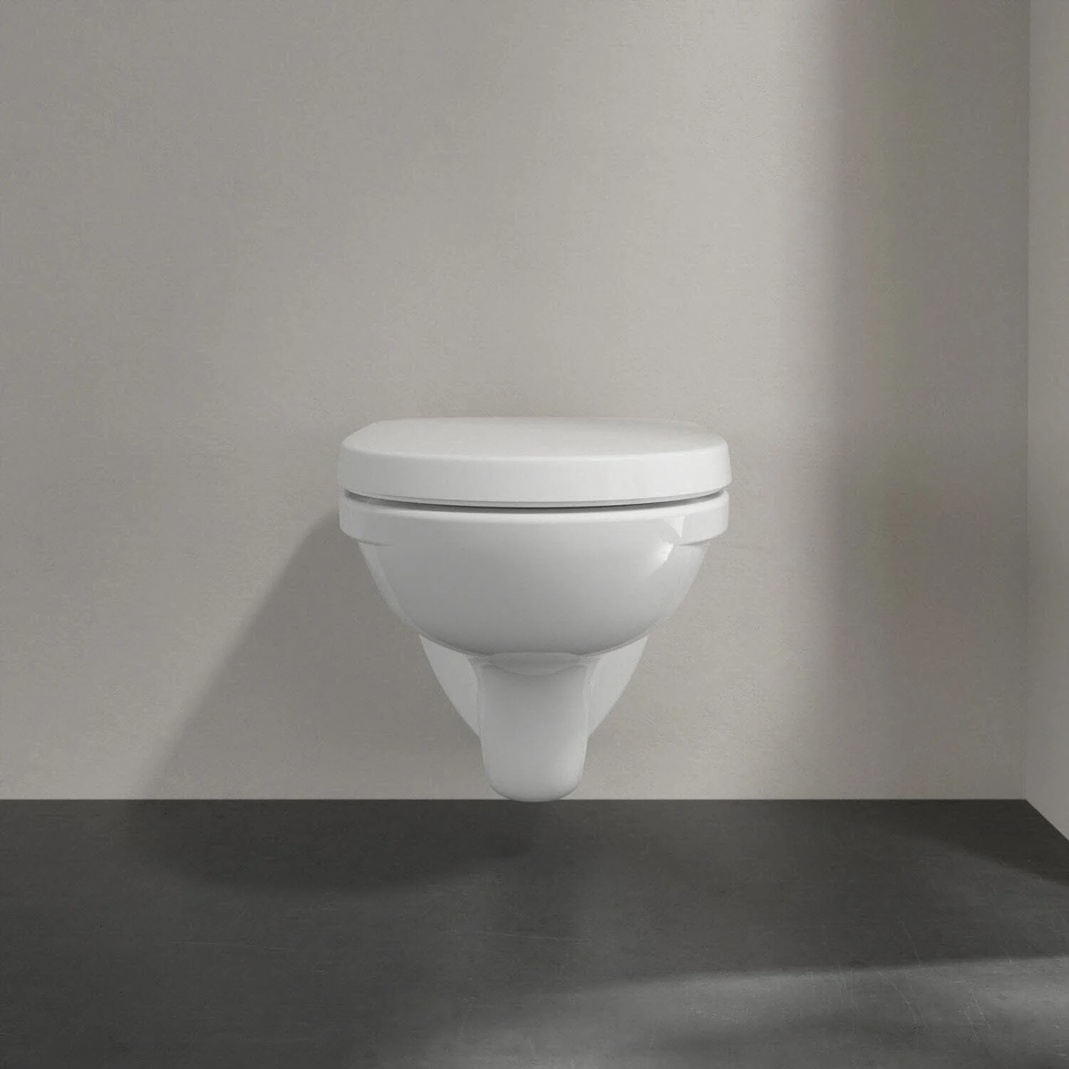 Villeroy & Boch O.novo Wand-Tiefspülklosett Compact Combi-Pack m. WC-Sitz Bild 7