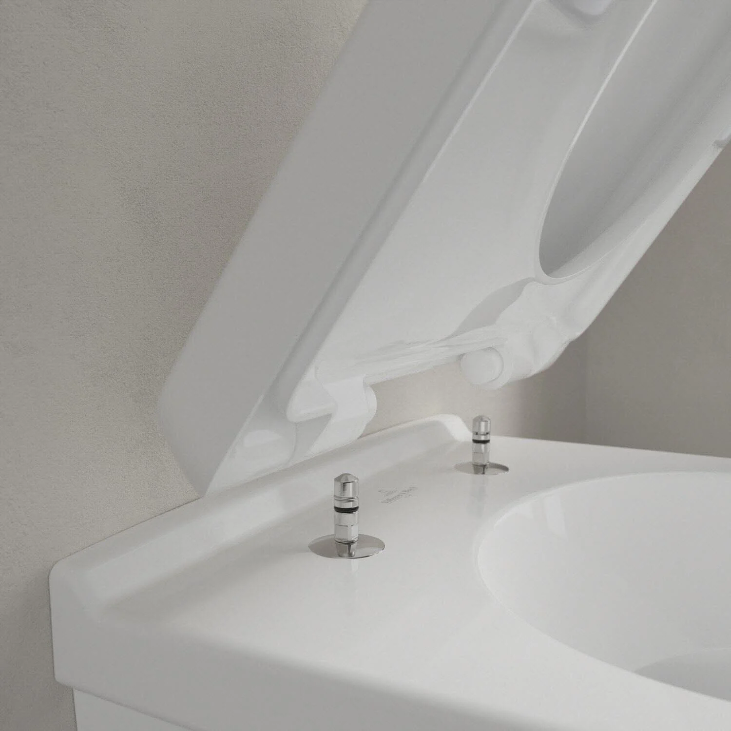 Villeroy & Boch O.novo Wand-Tiefspülklosett Compact Combi-Pack m. WC-Sitz Bild 11