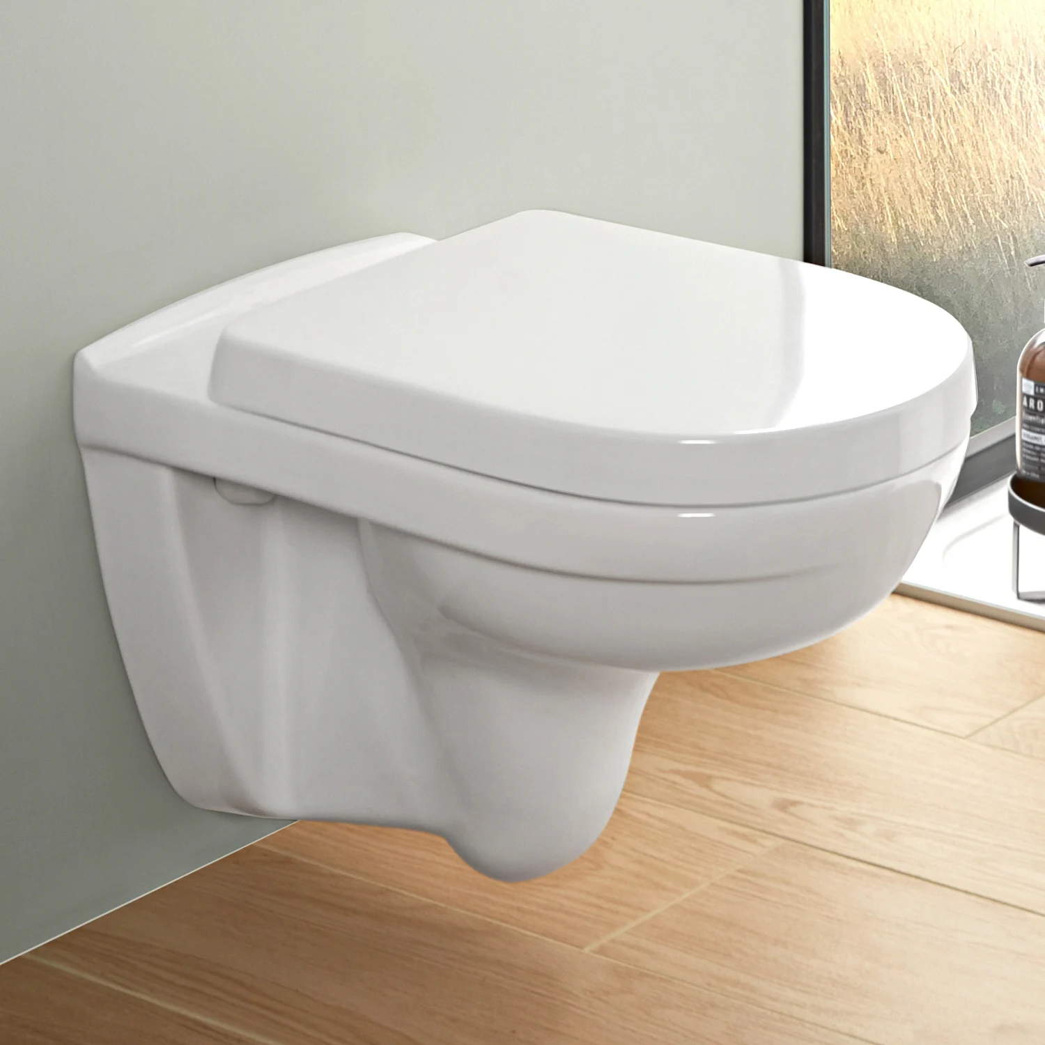 Toaleta wisząca w nowoczesnej łazience, Villeroy & Boch