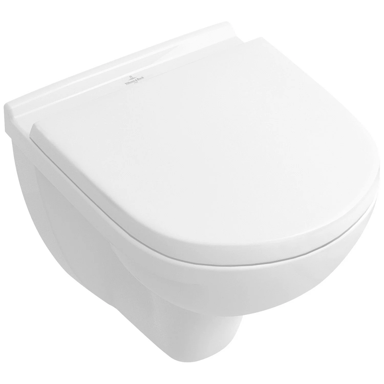 Biała miska toaletowa widok z boku, Villeroy & Boch