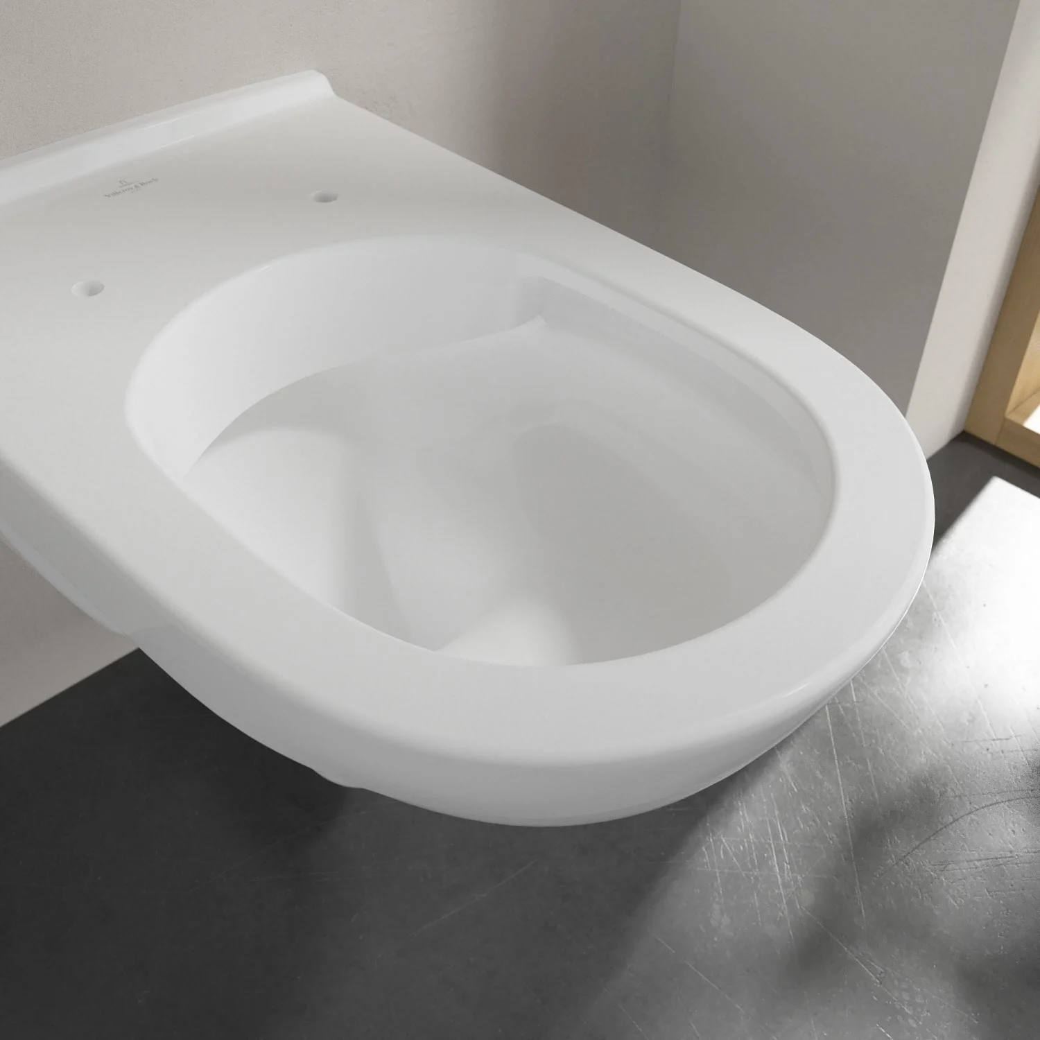 Zbliżenie na toaletę podwieszaną, Villeroy & Boch