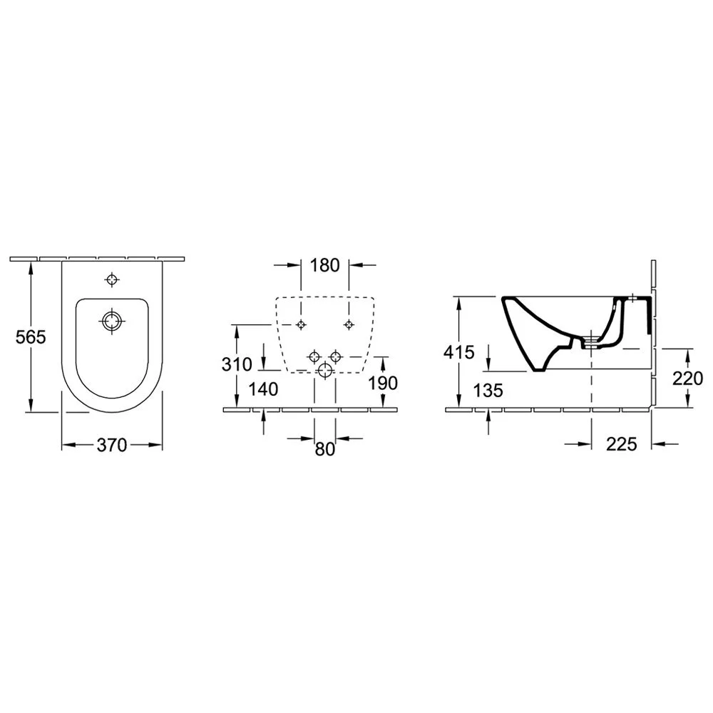 Villeroy & Boch Subway 2.0 Bidet, wandhängend Bild 5