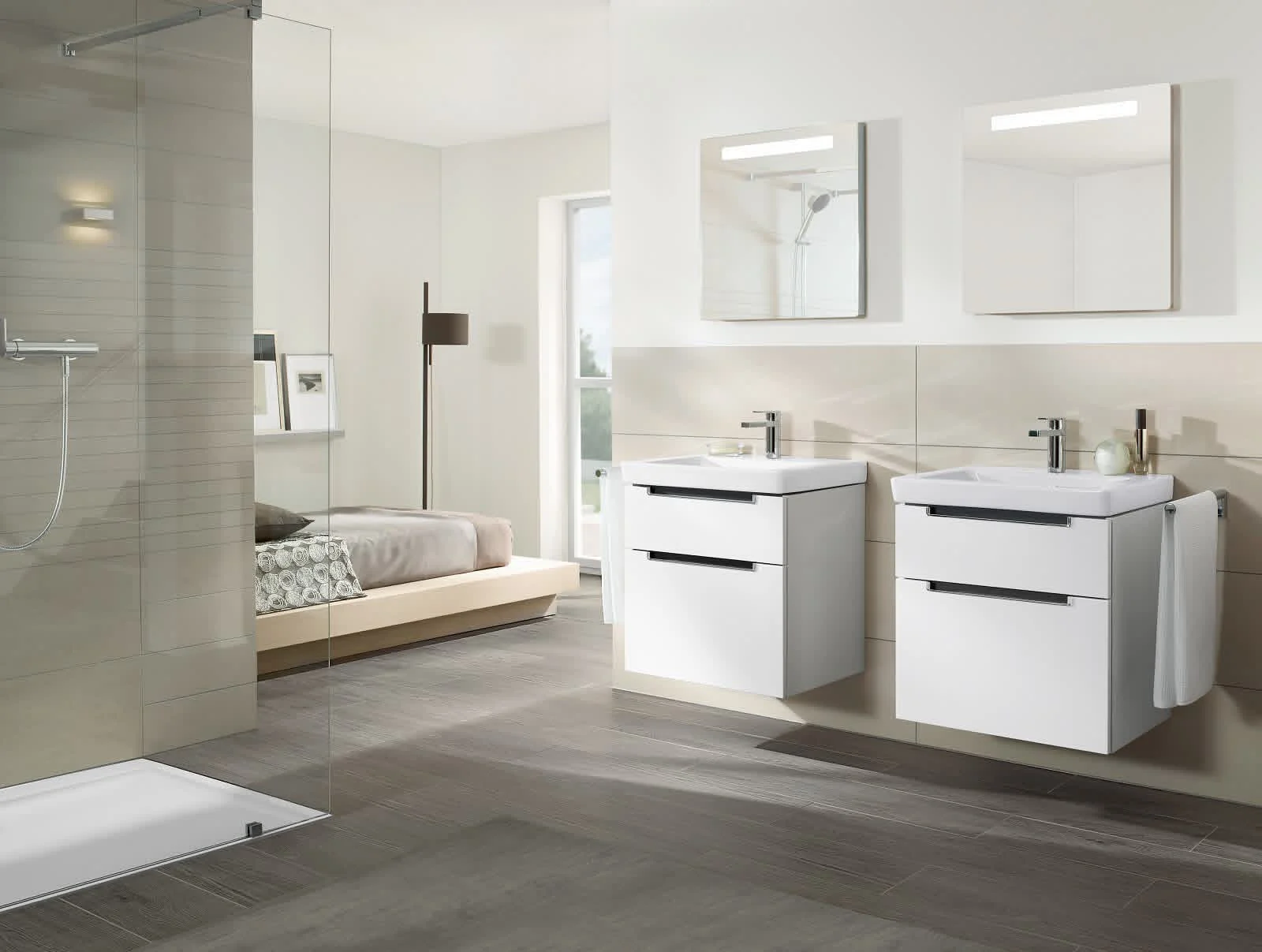 Villeroy & Boch Subway 2.0 Waschtisch-Kombination 60 cm mit 2 Auszügen, 1 Hahnloch und 1 Überlauf Bild 3