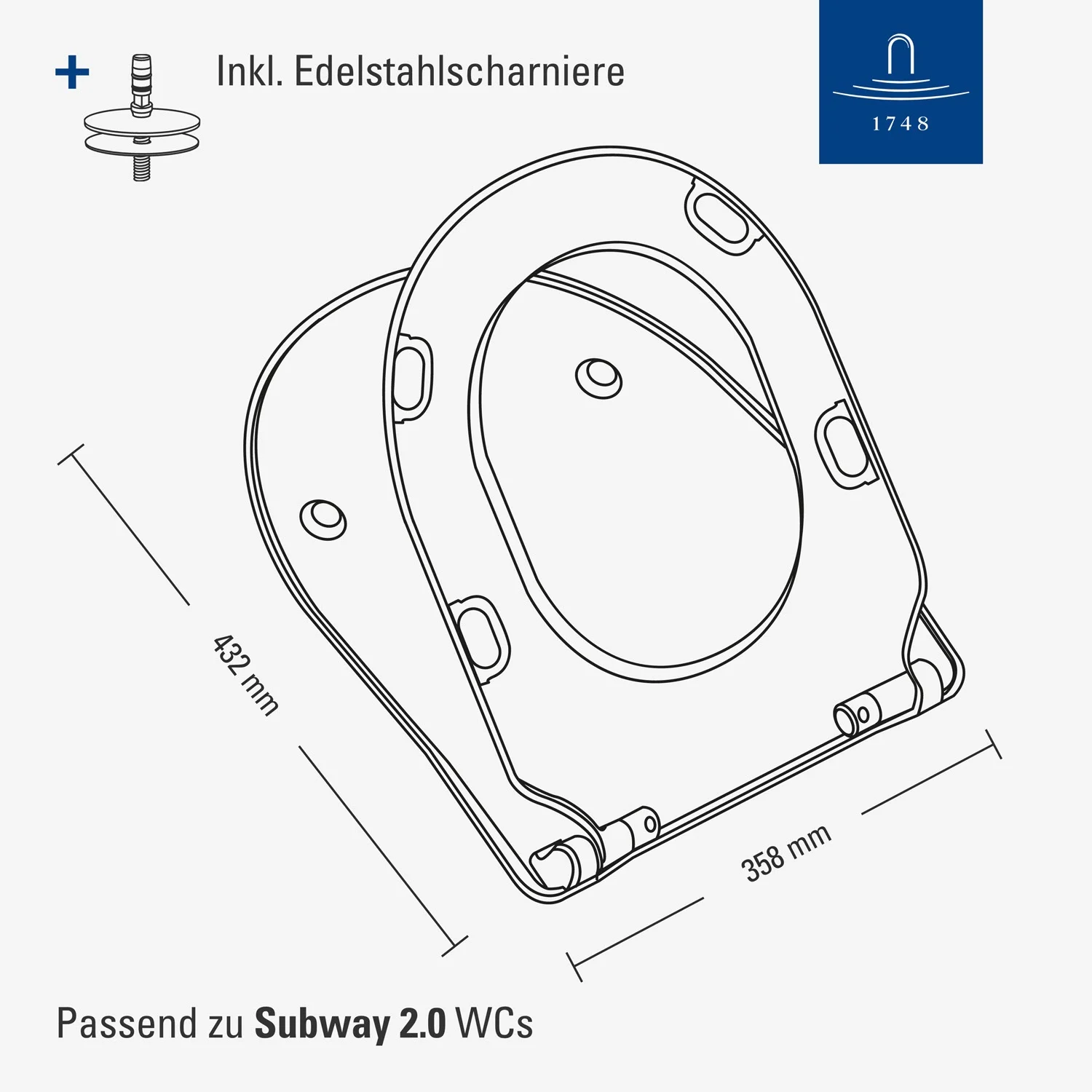Villeroy & Boch Subway 2.0/3.0 WC-Sitz Slimseat mit Softclose Bild 7