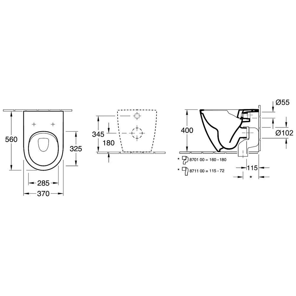 Villeroy & Boch Subway 2.0 Tiefspülklosett Spülrandlos, bodenstehend Bild 5