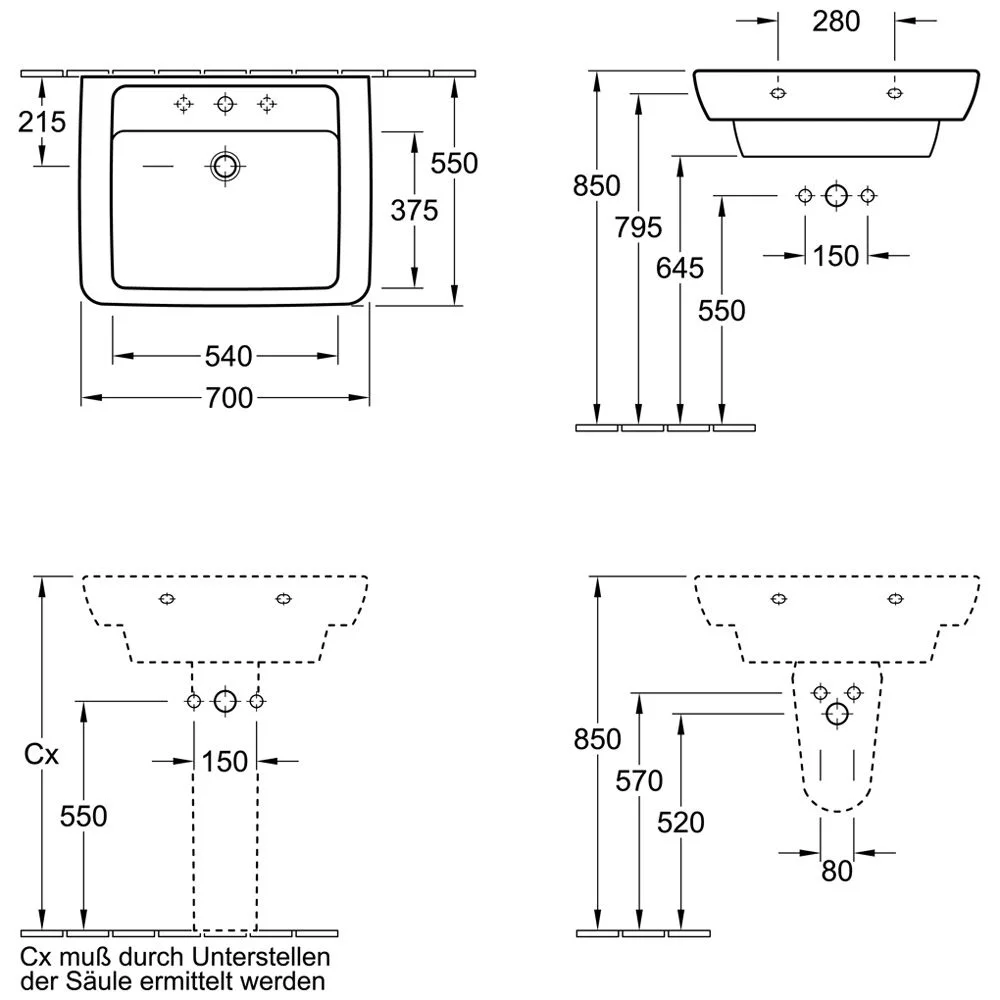 Villeroy & Boch Universal-Halbsäule Bild 3