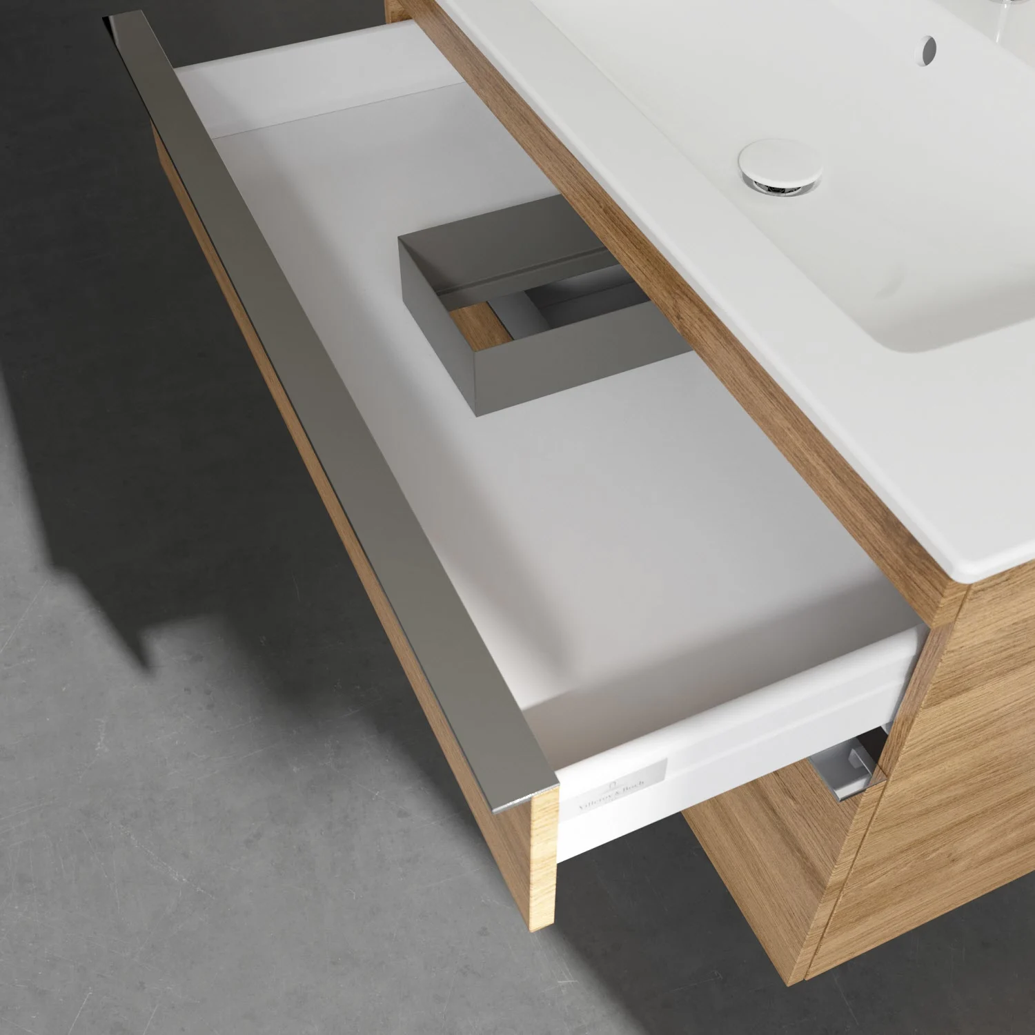 Villeroy & Boch Venticello Waschtischunterschrank 95,3 x 59 cm, 2 Auszüge, für Waschbecken mittig Bild 9