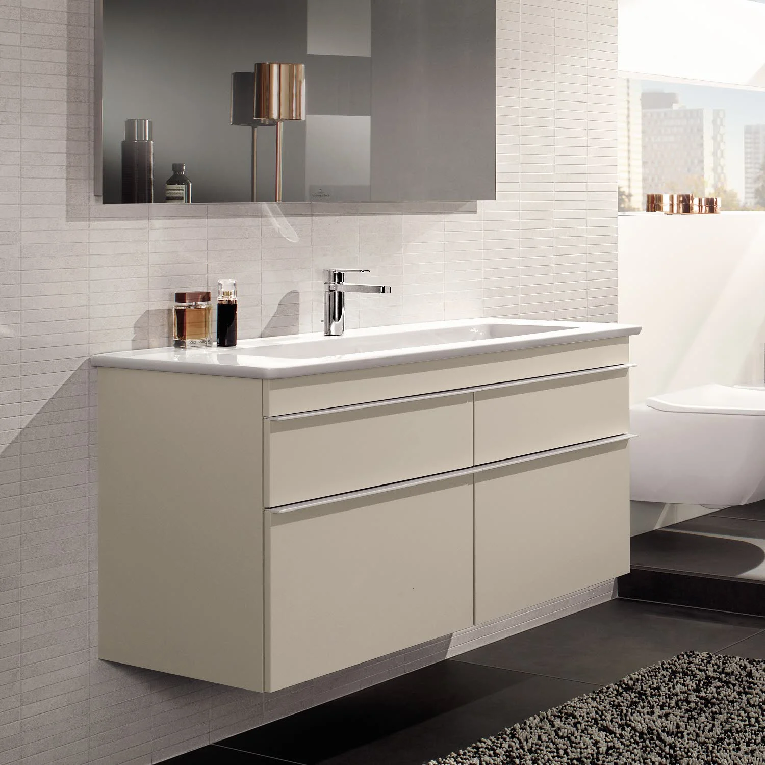 Villeroy & Boch Venticello Schrankwaschtisch 120 x 50 cm, mit 1 Hahnloch, mit Überlauf Bild 9