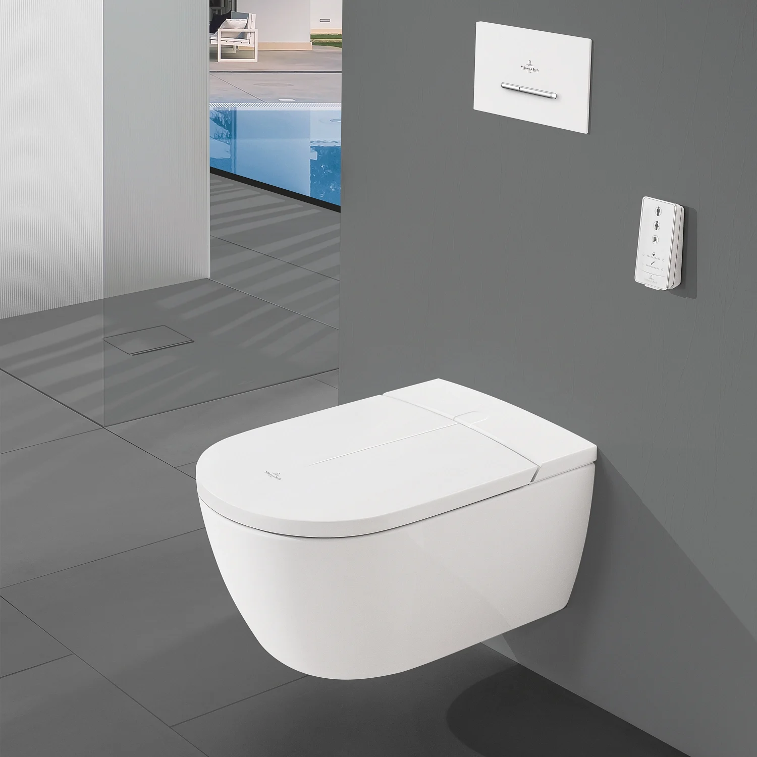 Villeroy & Boch ViClean-I100 Dusch-WC spülrandlos Bild 10