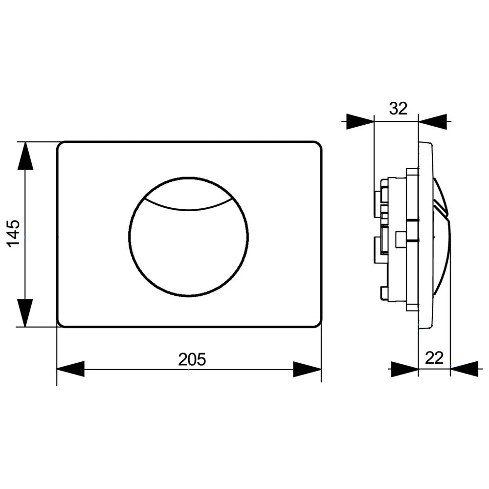 Villeroy & Boch Viconnect Betätigungsplatte 100S Bild 2