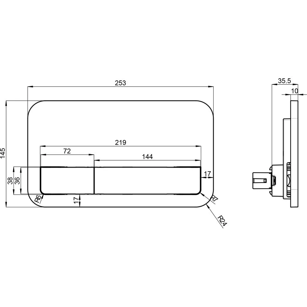 Villeroy & Boch Viconnect Betätigungsplatte 200S Bild 5