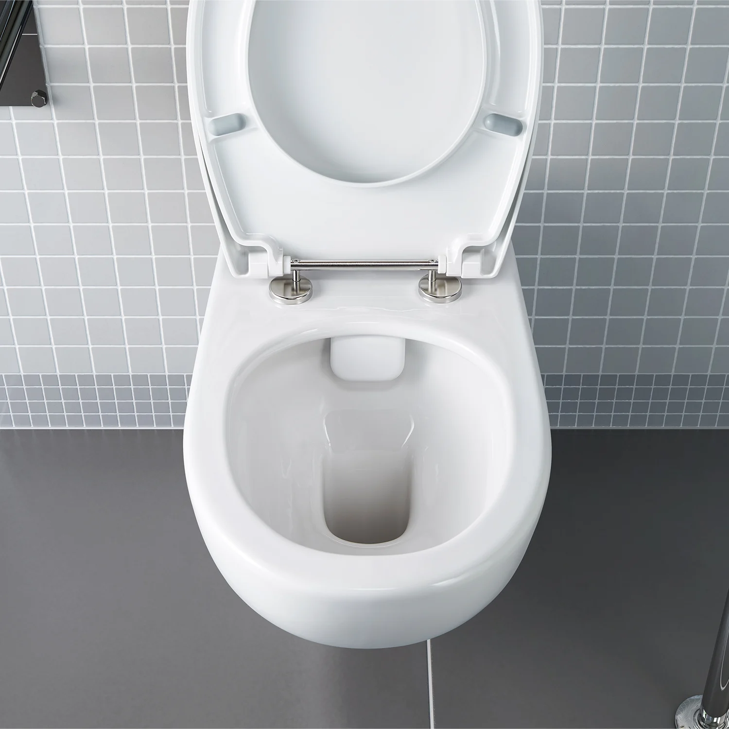 Toaleta wisząca z otwartą pokrywą, Vitra