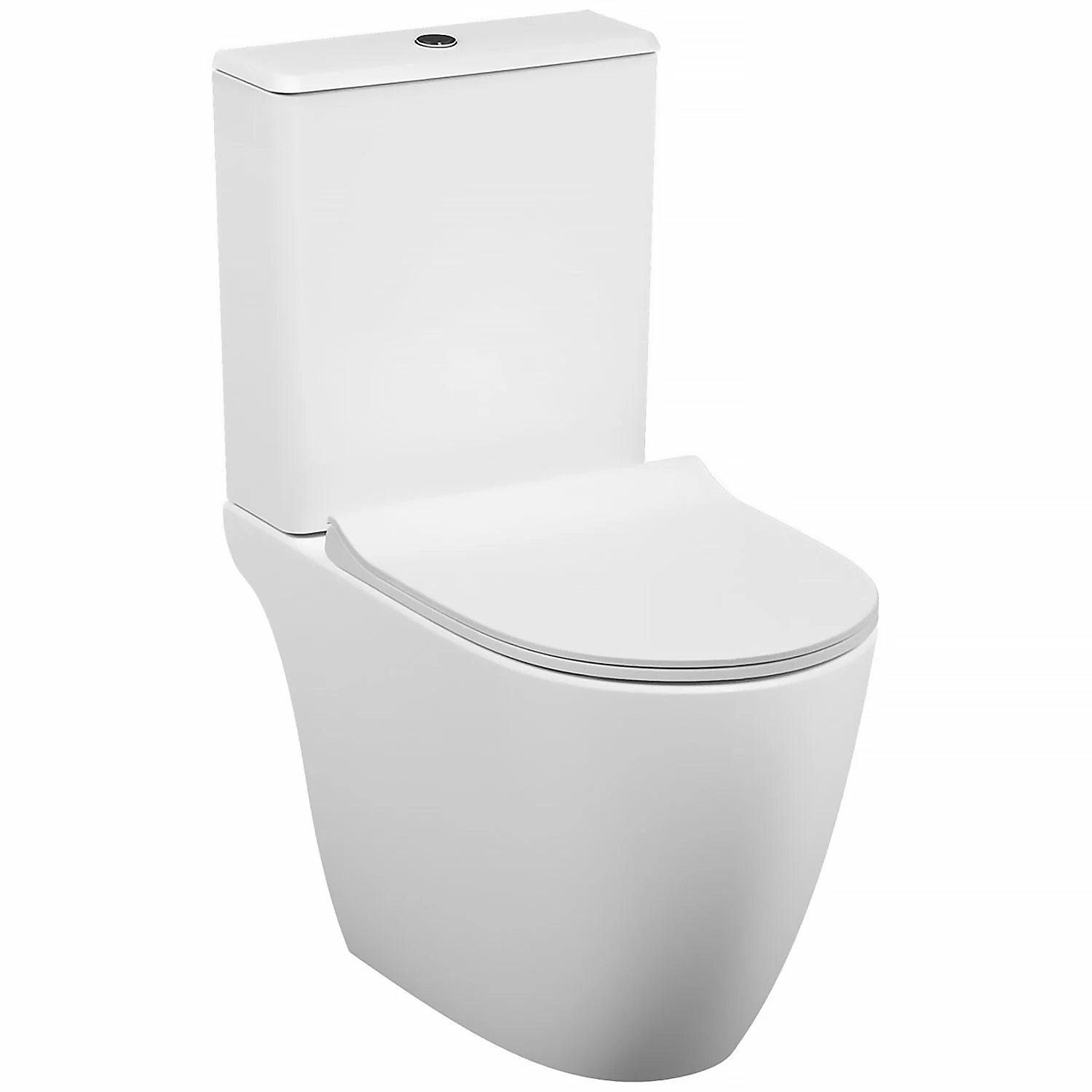 Biała wisząca toaleta z zamkniętą pokrywą, Vitra